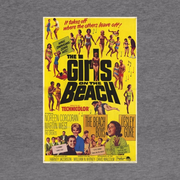 Vintage Movie - Girls On The Beach Poster by Kleiertees